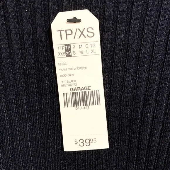 GARAGE Black Bodycon Dress NWT - Picture 7 of 8